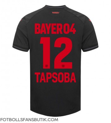 Bayer Leverkusen Edmond Tapsoba #12 Replika Hemmatröja 2023-24 Kortärmad